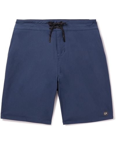 Outerknown Apex Hybrid Straight-leg Long-length Recycled Swim Shorts - Blue