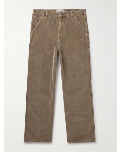 Our Legacy Joiner Straight-leg Cotton-corduroy Trousers - Natural