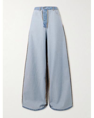 Vetements Inside-Out weit geschnittene Jeans - Blau
