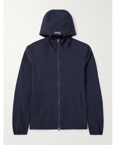Herno Stretch-shell Hooded Jacket - Blue