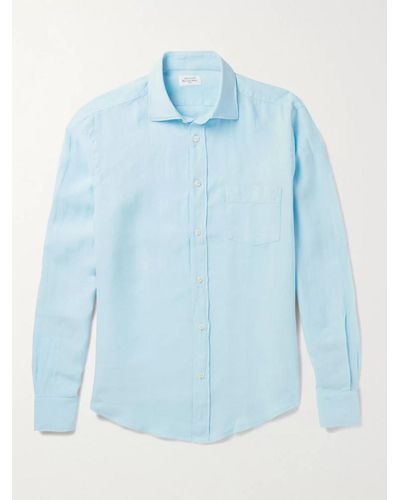 Hartford Linen Shirt - Blue