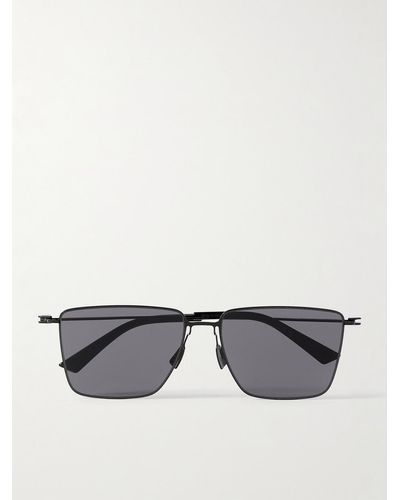 Bottega Veneta D-frame Metal Sunglasses - Grey