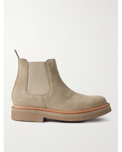 Grenson Colin Suede Chelsea Boots - Natural