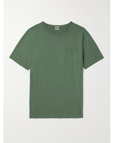 Massimo Alba Panarea T-Shirt aus Baumwoll-Jersey - Grün