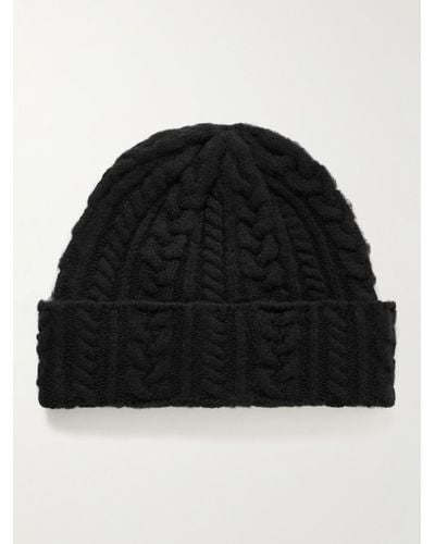 Howlin' Cable-knit Wool Beanie - Black