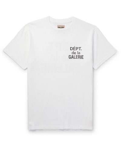 GALLERY DEPT. Logo-printed Cotton-jersey T-shirt - White