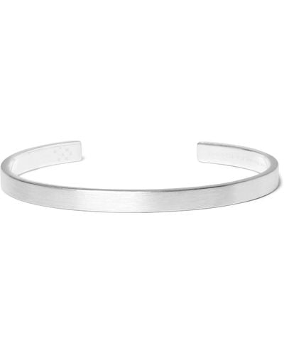 Le Gramme Le 15 Brushed Sterling Silver Cuff - White