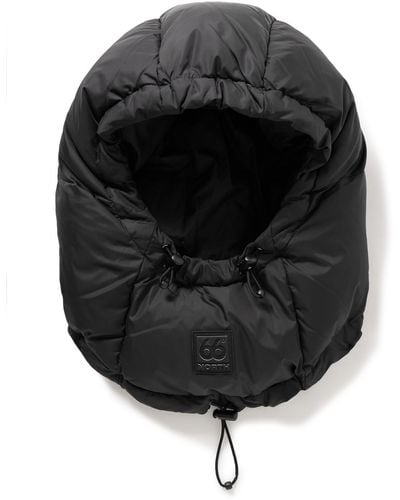66 North Dyngja Logo-appliquéd Quilted Recycled-shell Down Hood - Black