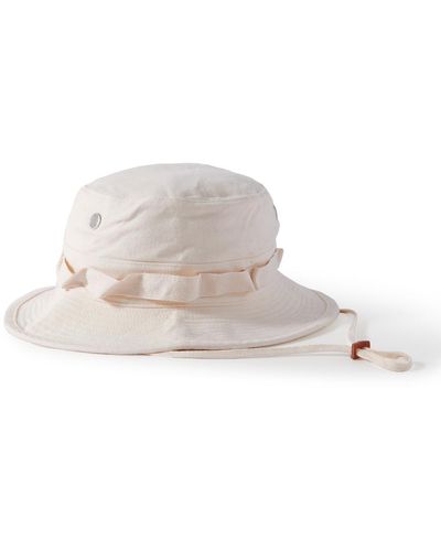Orslow Denim Bucket Hat - White