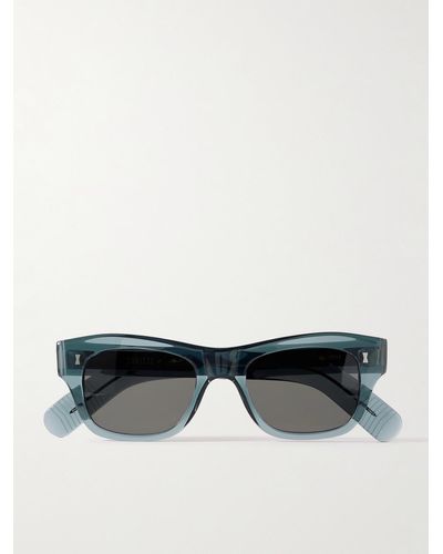 MR P. Cubitts Carlisle D-frame Acetate Sunglasses - Blue