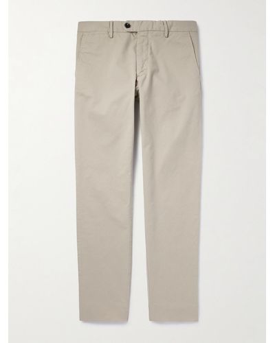NN07 Wilhelm 1010 Straight-leg Stretch Organic Cotton Pants - Natural