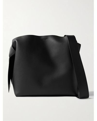 Acne Studios Musubi Tote aus Leder mit Knoten - Schwarz