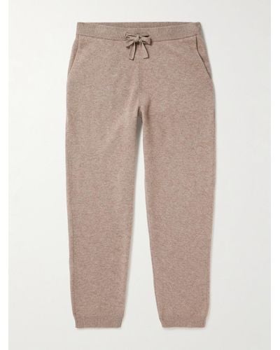NN07 6610 Straight-leg Wool And Cashmere-blend Joggers - Natural