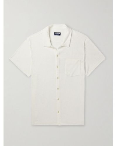 Vilebrequin Charli Hemd aus Frottee aus einer Baumwollmischung - Weiß