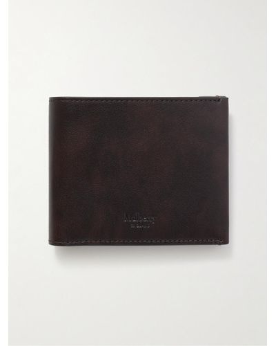 Mulberry Camberwell aufklappbares Portemonnaie aus Leder mit Logoprägung - Schwarz