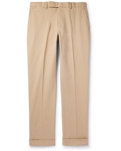 Polo Ralph Lauren Straight-leg Cotton-blend Twill Suit Pants - Natural