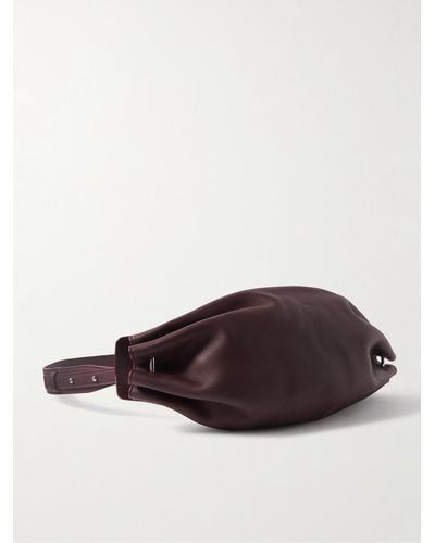 Bonastre Ring Leather Messenger Bag - Brown