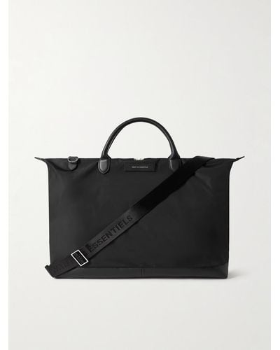 WANT Les Essentiels Hartsfield 2.0 Leather-trimmed Nylon Weekend Bag - Black