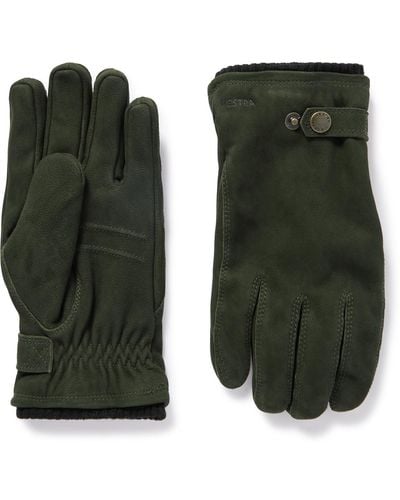 Hestra Bergvik Padded Nubuck Gloves - Green
