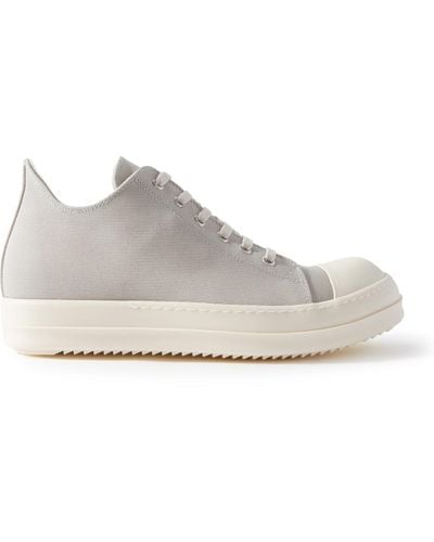 Rick Owens Twill Sneakers - White