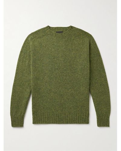 Howlin' Pullover in lana Donegal Terry - Verde