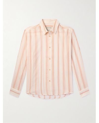 A Kind Of Guise Fulvio Striped Cotton Shirt - Pink