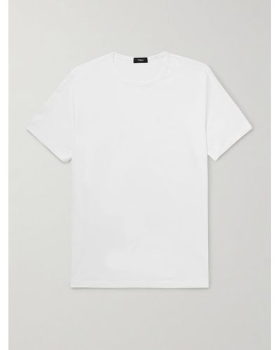 Theory T-shirt in jersey di cotone Precise - Bianco