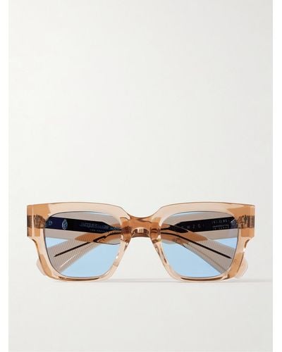 Jacques Marie Mage Enzo Square-frame Acetate Sunglasses - Natural