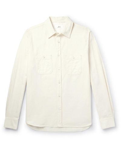 MR P. Organic Cotton-chambray Shirt - White