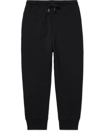Loewe Tapered Cotton-jersey Sweatpants - Black