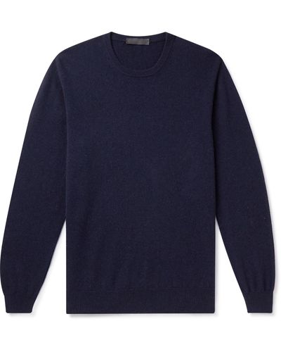 Saman Amel Slim-fit Cashmere Sweater - Blue