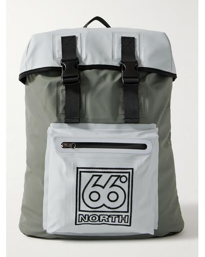 66 North Logo-embroidered Shell Backpack - Grey
