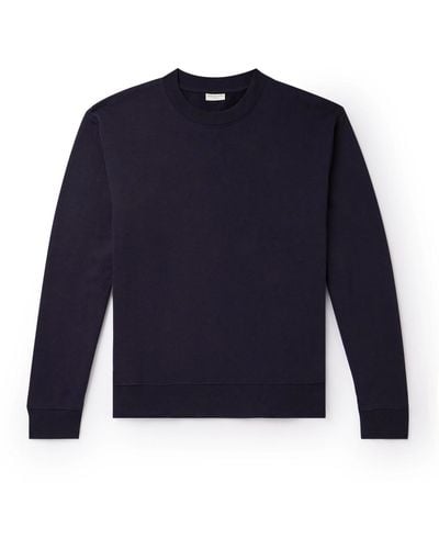 Dries Van Noten Cotton-jersey Sweatshirt - Blue