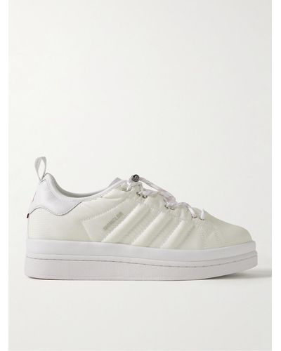 Moncler Genius Adidas Originals Campus Leather-trimmed Quilted Gore-textm Sneakers - White
