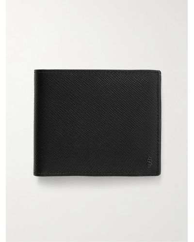 Serapian Evoluzione Logo-appliquéd Cross-grain Leather Billfold Wallet - Black