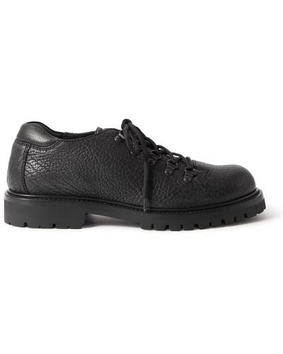 Officine Creative Full-grain Leather Derby Shoes - Black