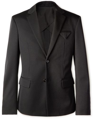 Bottega Veneta Virgin Wool-gabardine Suit Jacket - Black