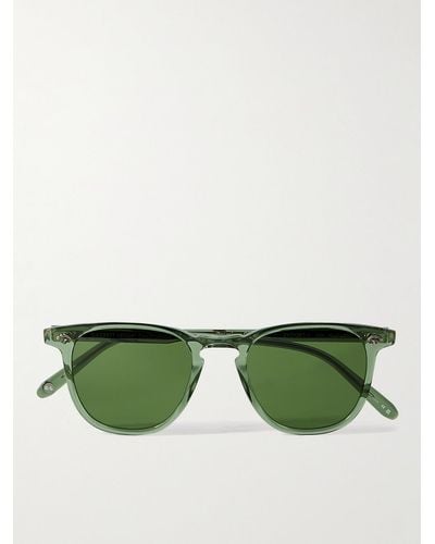 Garrett Leight Brooks II Sonnenbrille mit eckigem Rahmen aus Azetat - Grün