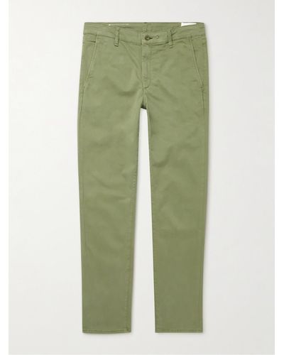 Rag & Bone Fit 2 Slim-fit Garment-dyed Stretch-cotton Twill Chinos - Green