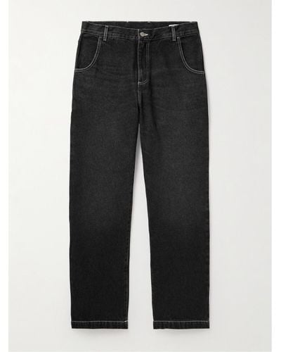 mfpen Regular Straight-leg Organic Jeans - Black