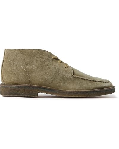 Drake's Crosby Suede Chukka Boots - Green