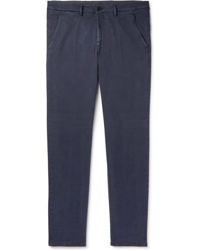 THOM SWEENEY - Cavalry Slim-Fit Tapered Stretch-Cotton Twill Cargo Trousers  - Green Thom Sweeney