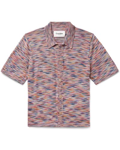 Corridor NYC Space-dyed Cotton Shirt - Pink