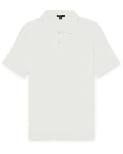 James Perse Cotton-jersey Polo Shirt - White