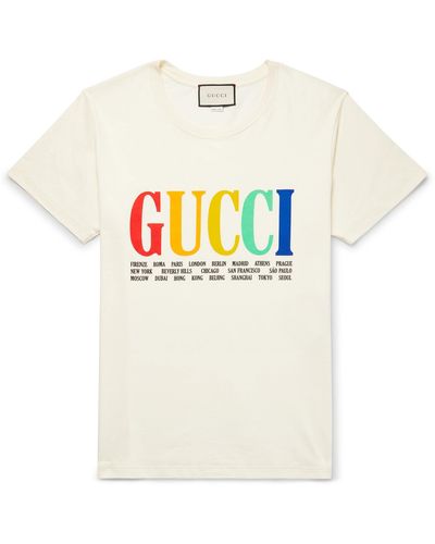 Gucci Rainbow Cities T Shirt - Multicolor