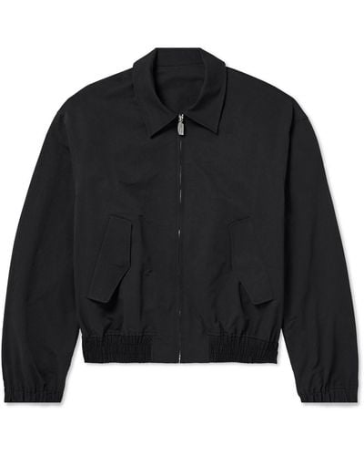 LE17SEPTEMBRE Cotton-blend Shell Bomber Jacket - Black