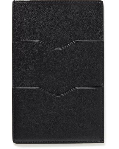 Metier Full-grain Leather Travel Wallet - Black