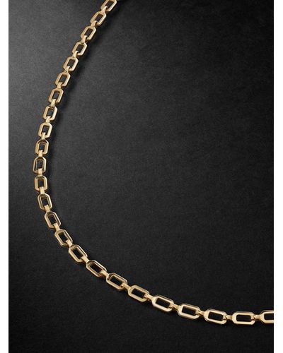 Lito Araki Gold Chain Necklace - Black