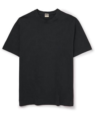 Massimo Alba Nevis Oversized Cotton-jersey T-shirt - Black