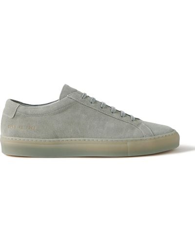 Common Projects Suede Low-top Achilles Sneakers - Gray